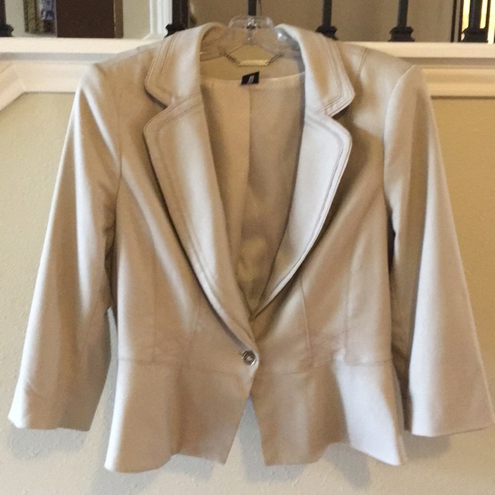 WHBM tan blazer
